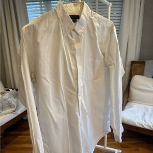 Lands' End Classic White Dress Shirt